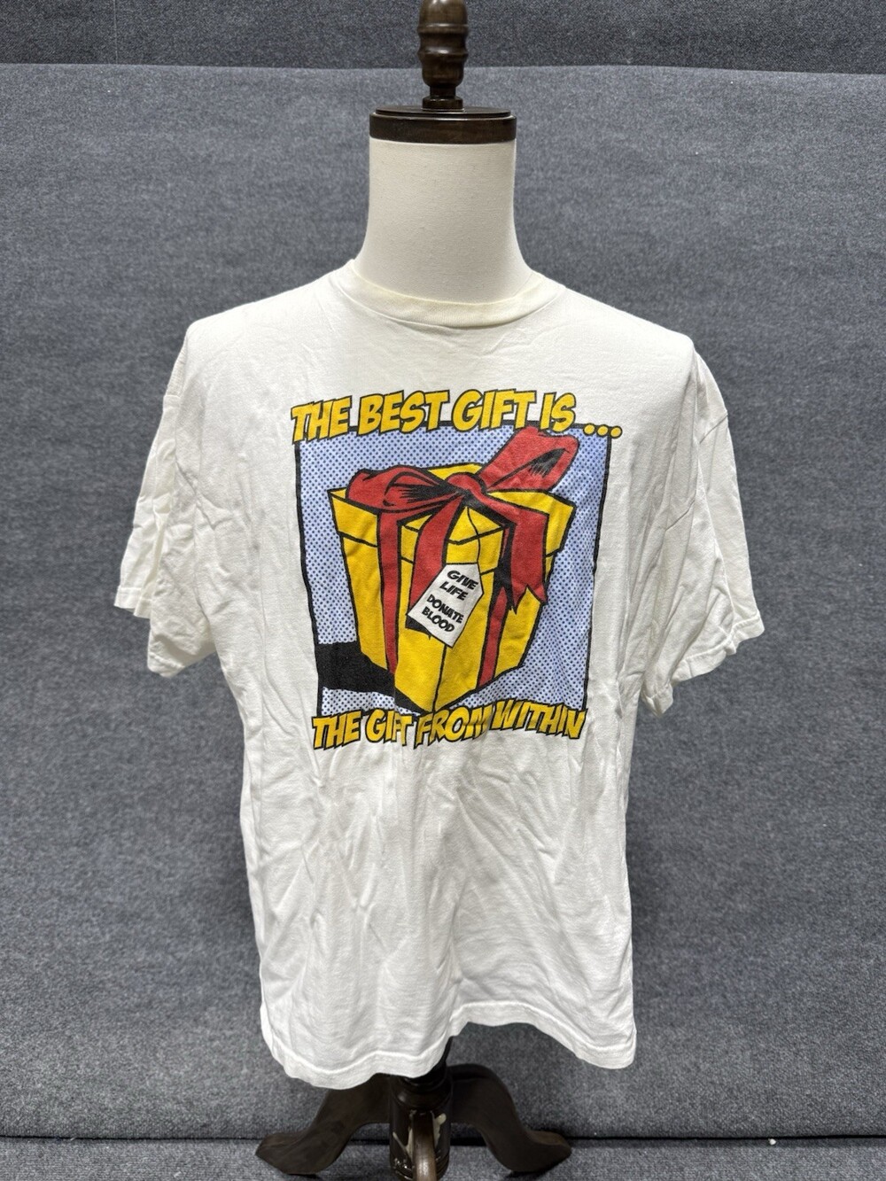 Vintage Delta Pro Weight Blood Donation Graphic T-Shirt The Best Gift Is XL